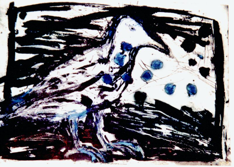 Blue dot bird, 2001 Picture