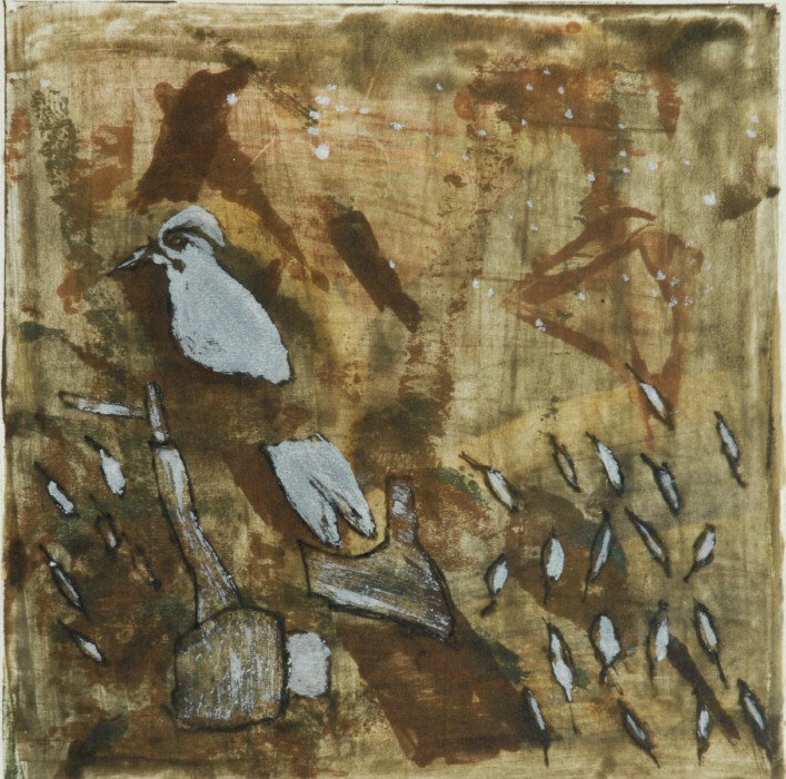 The bird and the walnut tree Picture